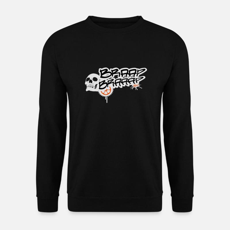 BRAAP BRAAAP MACHINE SKULL - Unisex Pullover - Schwarz