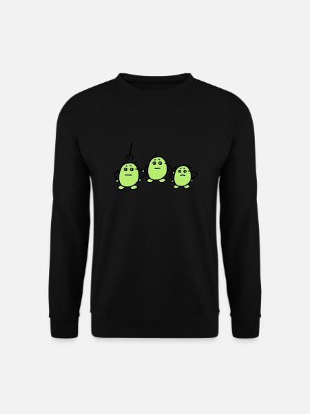 3 Kartoffeln mit Gabel - V2 - Unisex Pullover - Schwarz