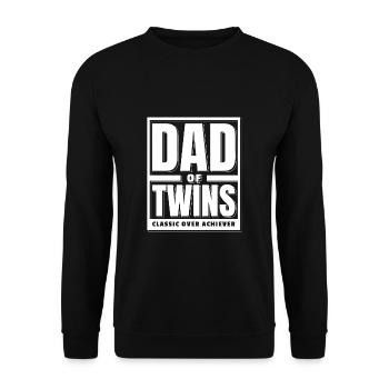 Papa de jumeaux classique sur père jumeaux achive - Sweat-shirt Unisexe - noir - Devant - Alina (178cm) & Michal (187cm)