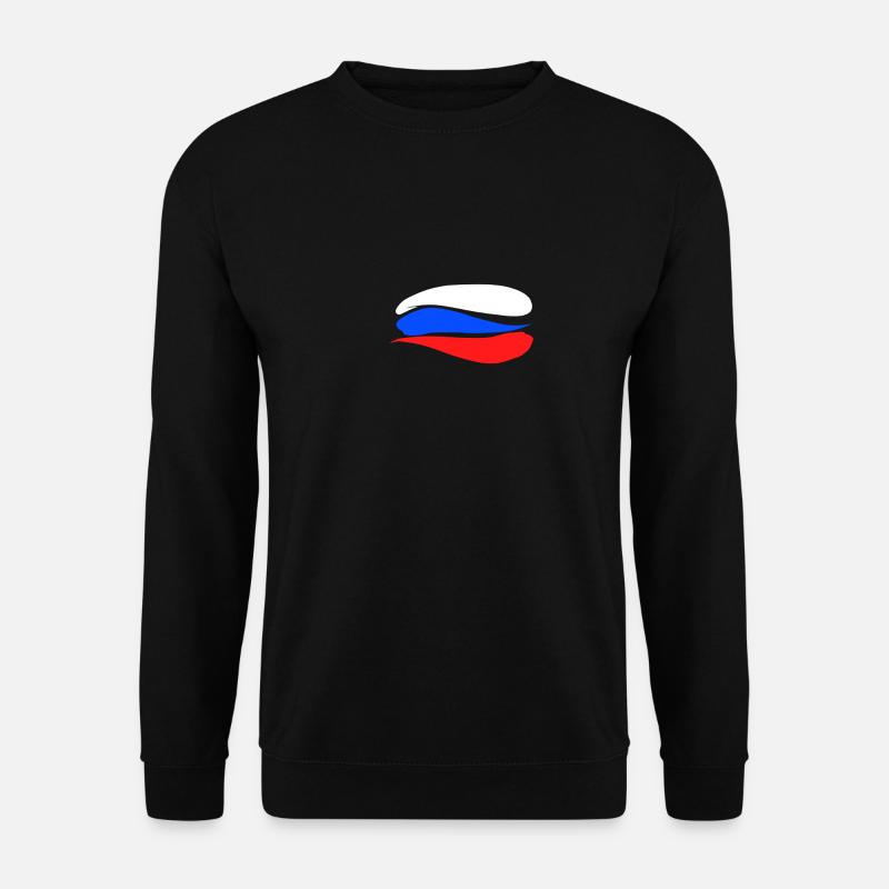 Russland Flagge - Unisex Pullover - Schwarz