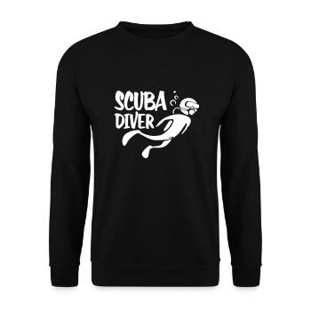 Scuba Diver - Sweat-shirt Unisexe - noir - Devant - Alina (178cm) & Michal (187cm)