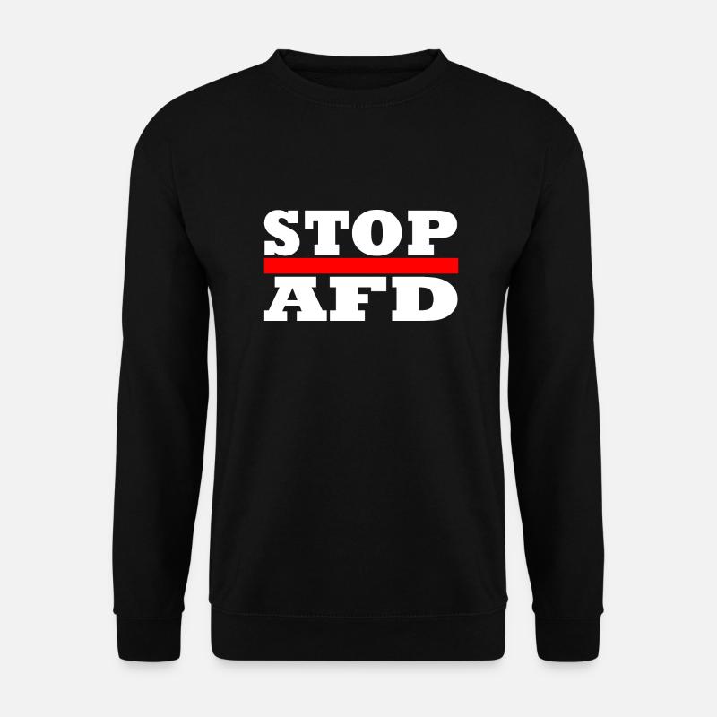 Stop Afd - Unisex Pullover - Schwarz