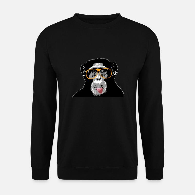 Chimpanzé - singe - Sweat-shirt Unisexe - noir