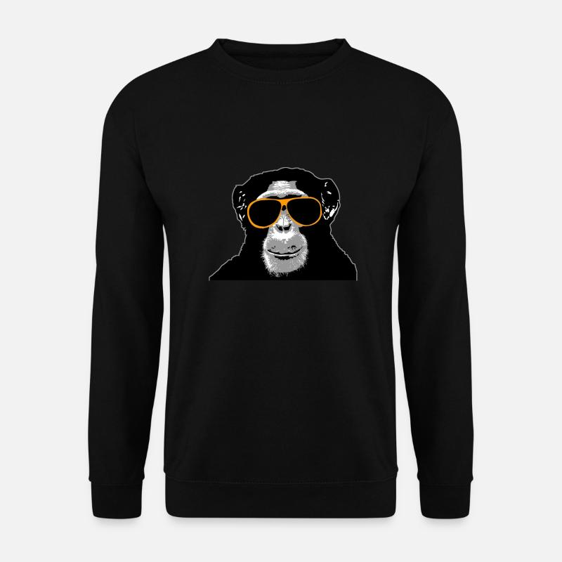 Chimpanzee - monkey - Unisex Sweatshirt - black