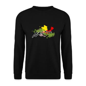 Logo Signature series 2021 - Unisex Sweatshirt - black - Front - Alina (178cm) & Michal (187cm)