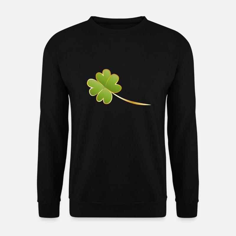 four-leaf clover - Unisex Sweatshirt - black