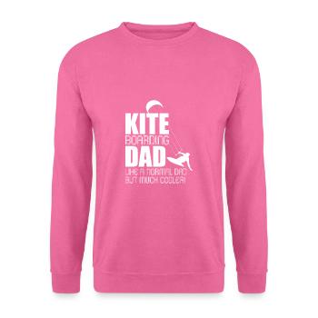Kiteboarding Dad Like A Normal Dad But Much Cooler - Unisex Pullover - Pink - Vorne