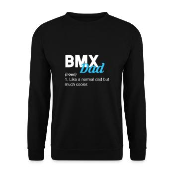 BMX Dad définition T-shirt cadeau - Sweat-shirt Unisexe - noir - Devant - Alina (178cm) & Michal (187cm)