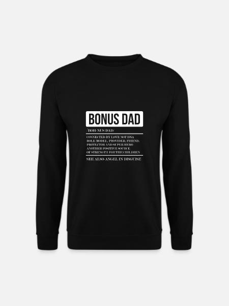 Bonus Dad Definition Stiefvater Geschenk - Unisex Pullover - Schwarz