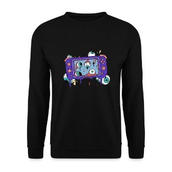 ZOMBIE GAME CONSOLE GAME CONTROLLER - Unisex Sweatshirt - black - Front - Alina (178cm) & Michal (187cm)