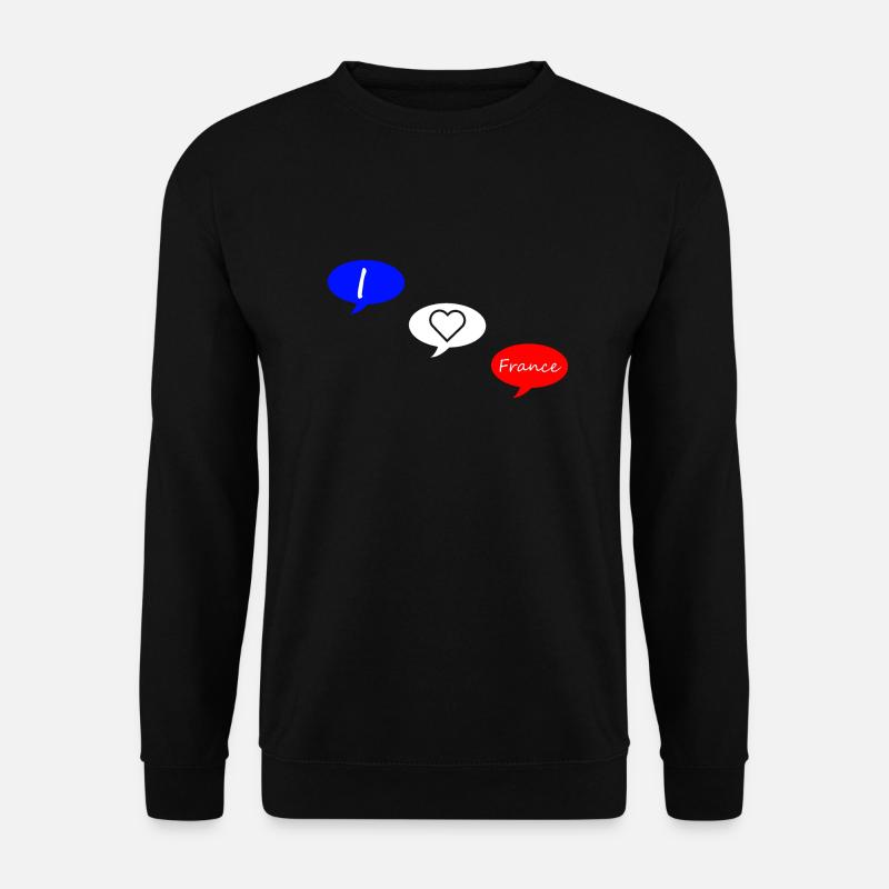 Ich liebe Frankreich blau weiß rot - Unisex Pullover - Schwarz