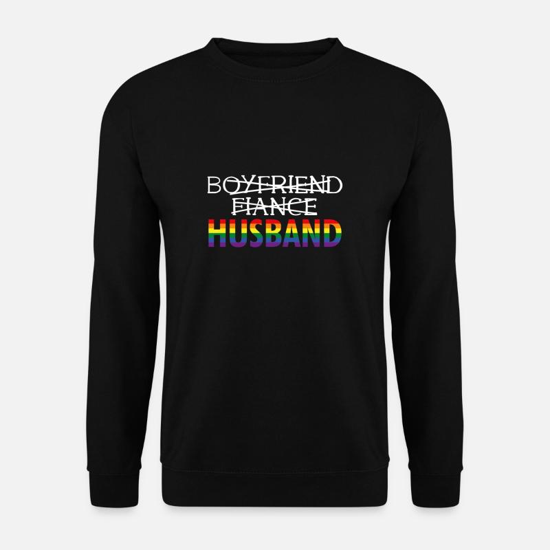 Husband Geschenk Groom Bräutigam LGBT - Unisex Pullover - Schwarz