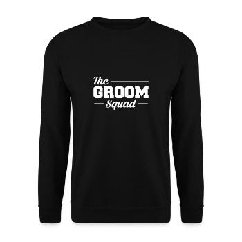 Le Groom Squad Cadeau Groom JGA - Sweat-shirt Unisexe - noir - Devant - Alina (178cm) & Michal (187cm)