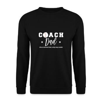 Coach Dad Definition Gift Shirt - Unisex Sweatshirt - black - Front - Alina (178cm) & Michal (187cm)