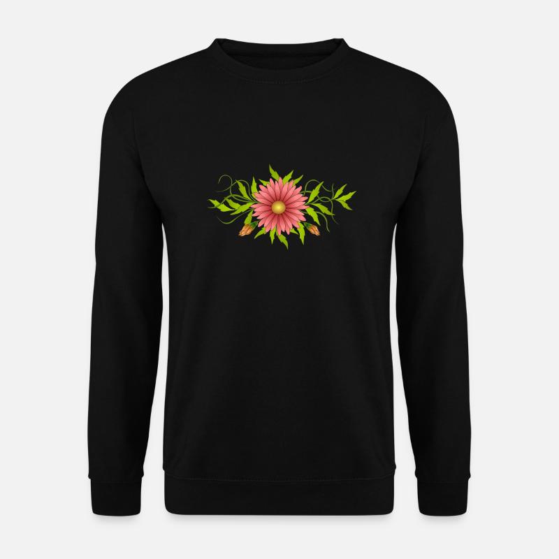 Blumen - Unisex Pullover - Schwarz
