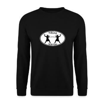 vikingwarrior - Unisex Pullover - Schwarz - Vorne - Alina (178cm) & Michal (187cm)