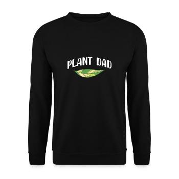 Planter Papa Père Papa Fête des Pères Chemise de jardinier - Sweat-shirt Unisexe - noir - Devant - Alina (178cm) & Michal (187cm)