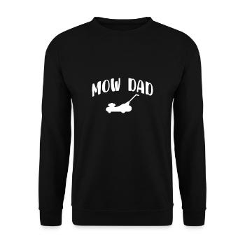 Mow Papa Père Papa Fête des Pères Jardinier cadeau - Sweat-shirt Unisexe - noir - Devant - Alina (178cm) & Michal (187cm)
