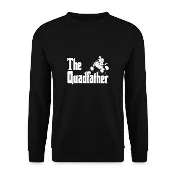 Le QuadFather Shirt Cadeau Quad Rider - Sweat-shirt Unisexe - noir - Devant - Alina (178cm) & Michal (187cm)