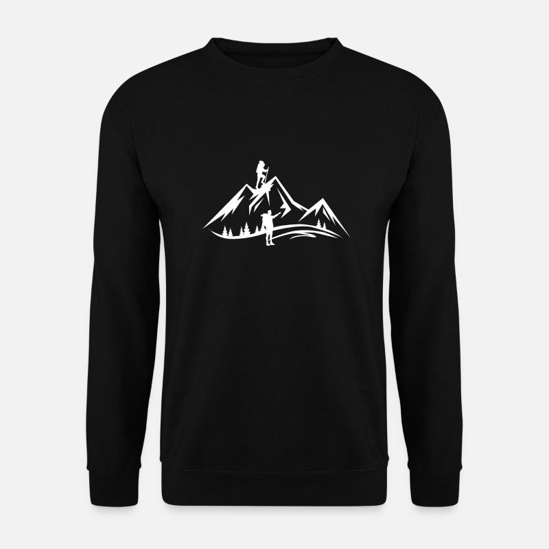 Wandern Berge - Unisex Pullover - Schwarz