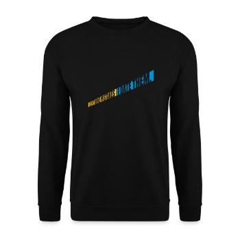 Date Mistakes Quote Logo - Unisex Sweatshirt - black - Front - Alina (178cm) & Michal (187cm)