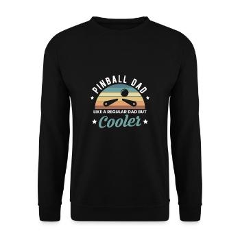 Pinball Papa comme un flipper chemise ordinaire - Sweat-shirt Unisexe - noir - Devant - Alina (178cm) & Michal (187cm)
