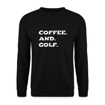 bday chaussures de golf happy cool sports golflove - Sweat-shirt Unisexe - noir - Devant - Alina (178cm) & Michal (187cm)