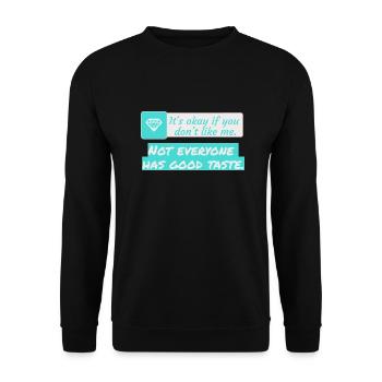 J’aime les vêtements / C’est bon - Sweat-shirt Unisexe - noir - Devant - Alina (178cm) & Michal (187cm)