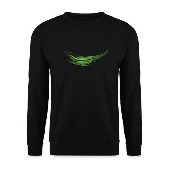 Farbkleckse Kleckse Farbspritzer Maler Geschenk - Unisex Pullover - Schwarz - Vorne - Alina (178cm) & Michal (187cm)