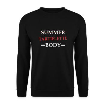 Tartiflette Body - Sweat-shirt Unisexe - noir - Devant - Alina (178cm) & Michal (187cm)