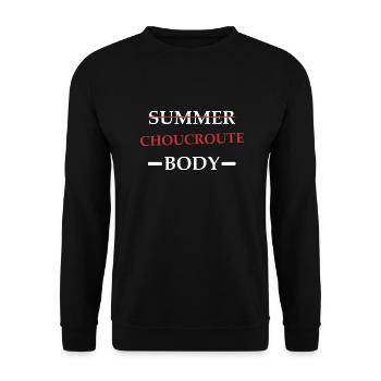 choucroute Body - Sweat-shirt Unisexe - noir - Devant - Alina (178cm) & Michal (187cm)