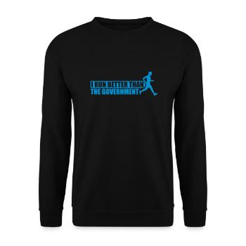 mieux fonctionner que le gouvernement - Sweat-shirt Unisexe - noir - Devant - Alina (178cm) & Michal (187cm)