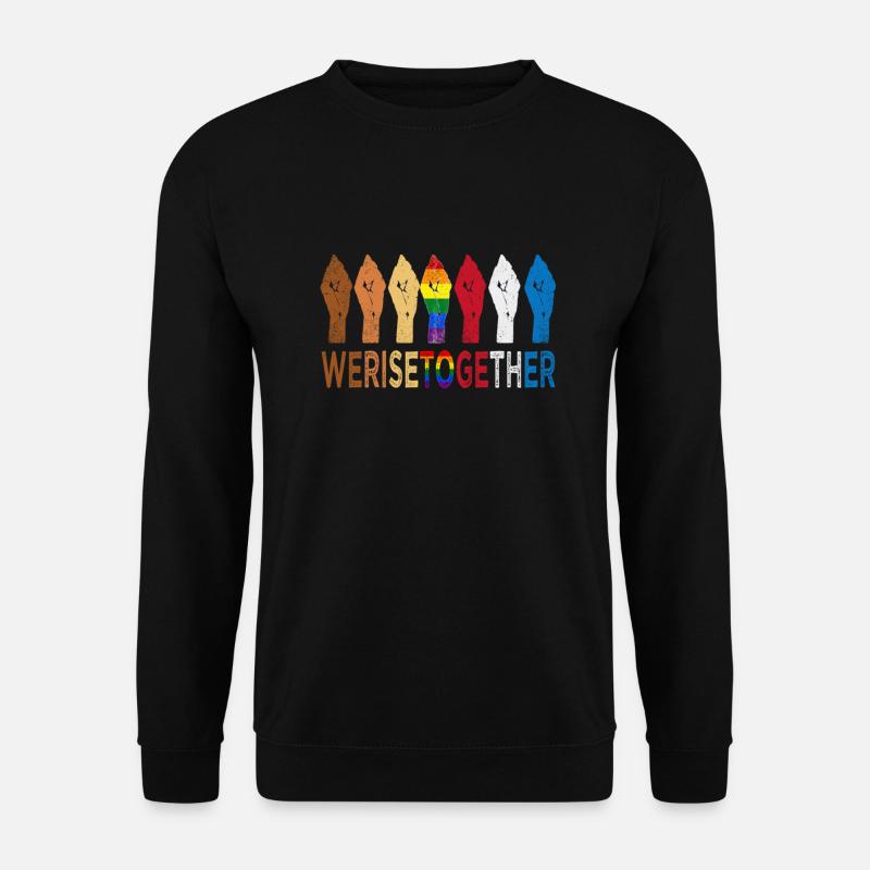 Lgbtq Werisetogether Flag - Unisex Sweatshirt - black
