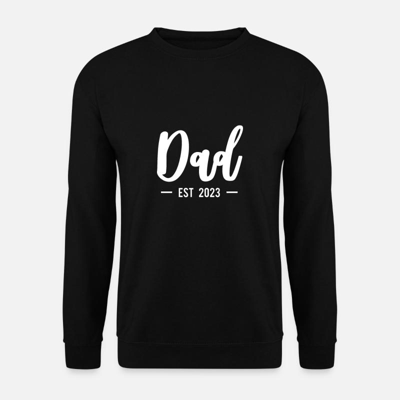 Dad Est 2023 Shirt Geschenk - Unisex Pullover - Schwarz