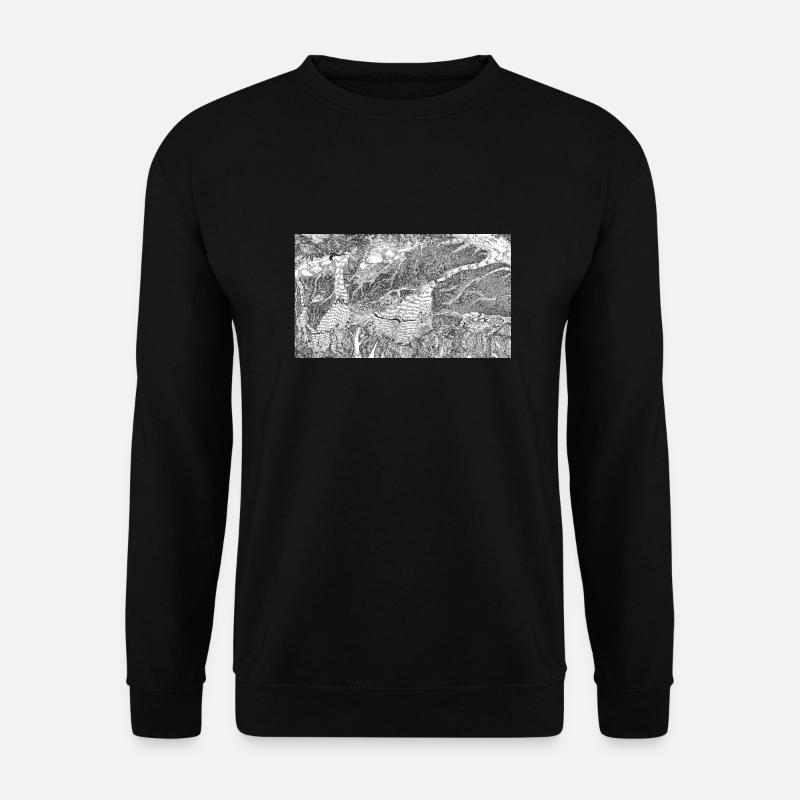 Munich et ses environs - d’en haut - Sweat-shirt Unisexe - noir