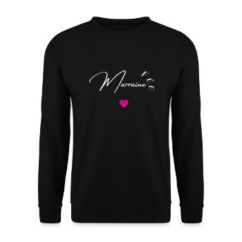 Fée marraine - Sweat-shirt Unisexe - noir - Devant - Alina (178cm) & Michal (187cm)