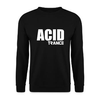 Acid trance - Unisex Sweatshirt - black - Front - Alina (178cm) & Michal (187cm)