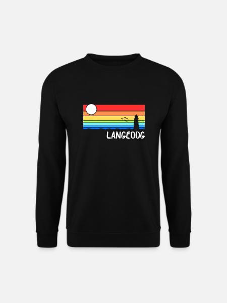 Langeoog Nordsee Ostfriesische Insel Geschenk - Unisex Pullover - Schwarz