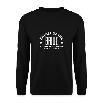 Père De La Chemise de la mariée Cadeau Père de mariage - Sweat-shirt Unisexe - noir - Devant - Alina (178cm) & Michal (187cm)