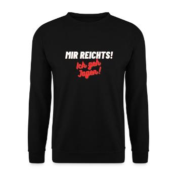 Überschrift hinzufügen 1 - Unisex Pullover - Schwarz - Vorne - Alina (178cm) & Michal (187cm)
