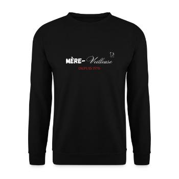 Mère veilleuse depuis 1976 - Sweat-shirt Unisexe - noir - Devant - Alina (178cm) & Michal (187cm)