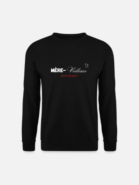 Mère veilleuse depuis 1987 - Sweat-shirt Unisexe - noir