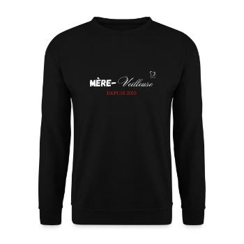 Mère veilleuse depuis 2015 - Sweat-shirt Unisexe - noir - Devant - Alina (178cm) & Michal (187cm)