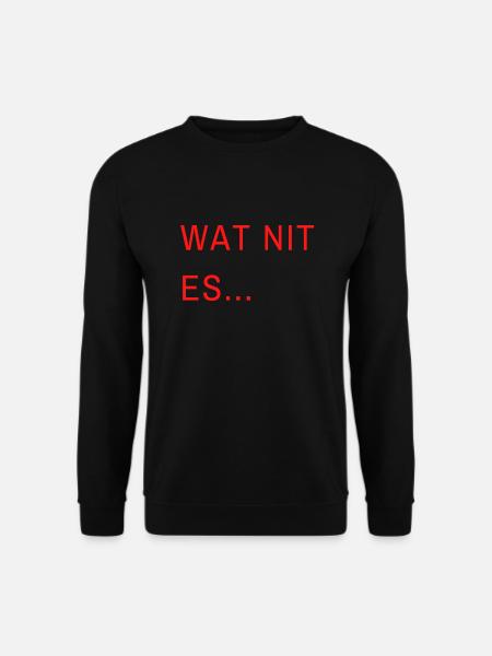 wat nit es1 - Unisex Pullover - Schwarz
