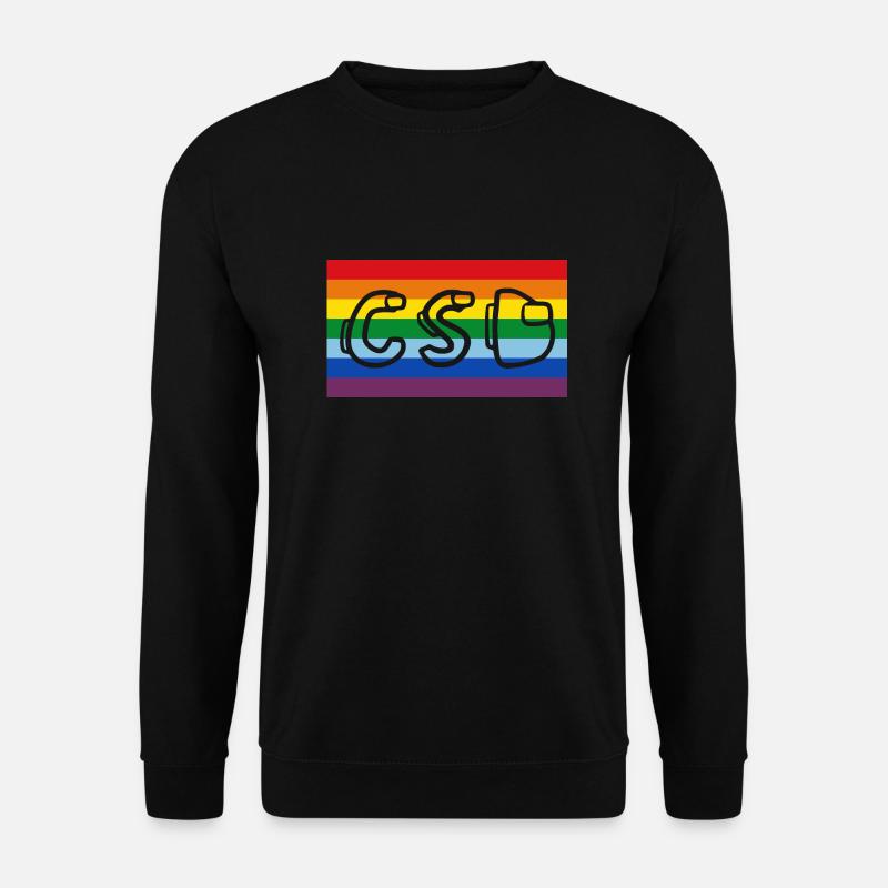 Rainbow Banner CSD - Unisex Sweatshirt - black
