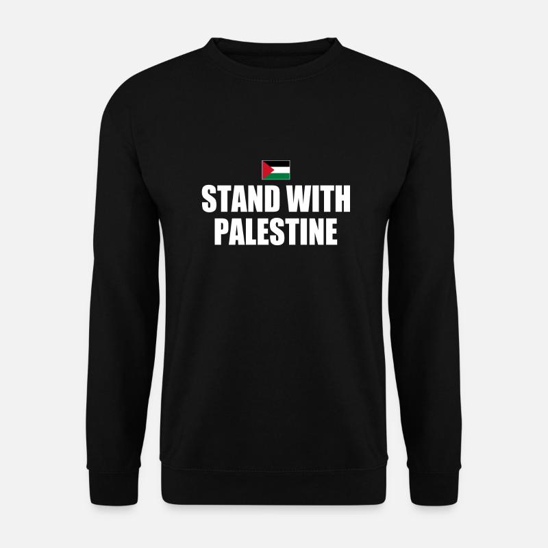 I stand with palestine - Unisex Pullover - Schwarz