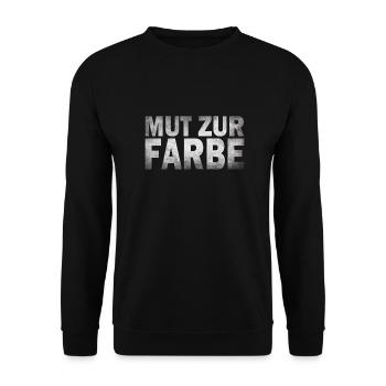 Le courage d’utiliser la couleur - Sweat-shirt Unisexe - noir - Devant - Alina (178cm) & Michal (187cm)