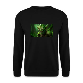gobelin maléfique sourire monstre sombre horreur effrayant - Sweat-shirt Unisexe - noir - Devant - Alina (178cm) & Michal (187cm)