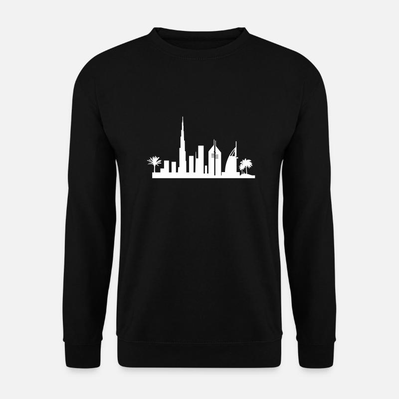 dubai skyline - Unisex Pullover - Schwarz
