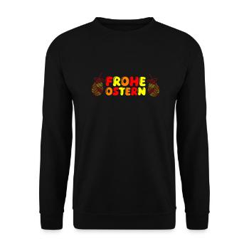 joyeuses Pâques - Sweat-shirt Unisexe - noir - Devant - Alina (178cm) & Michal (187cm)